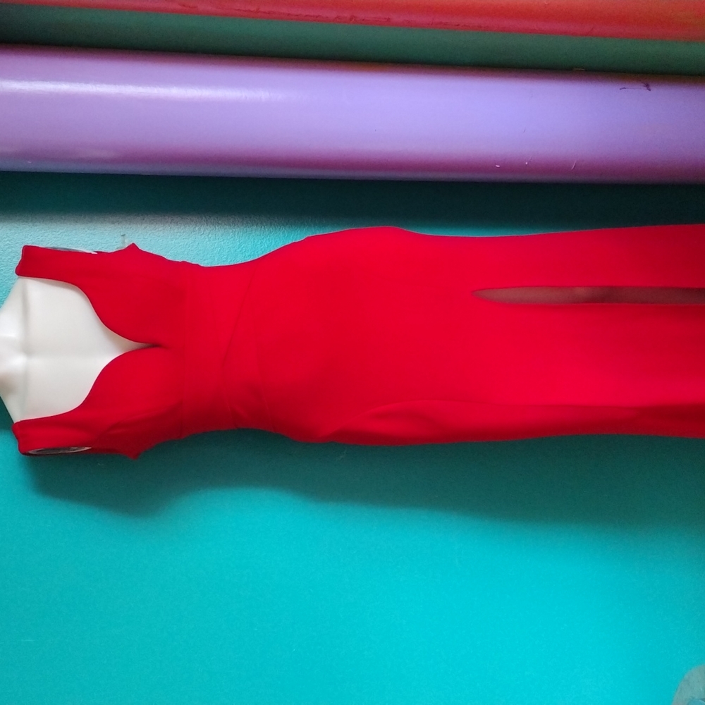 Emerald Sundae Red Evening Gown